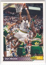 G) 1992-93 Upper Deck Basketball Trading Card Karl Malone #112 - £1.58 GBP