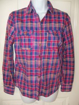 Aeropostale Button Front Shirt Plaid Size Small Women&#39;s NWOT - £15.37 GBP