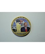 Inauguration of President  USA Trump Gold Toned Metal  Coin-Almost Gone - $4.95