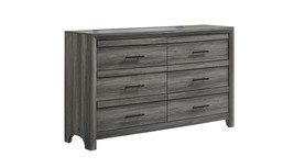 Modern Gray 6-Drawer Dresser | Denver Collection - $1,150.17 CAD