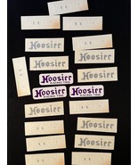 Lot of 20 Auto Racing Vintage Vinyl Racing Decals Purple Hoosier tires 1... - $86.11