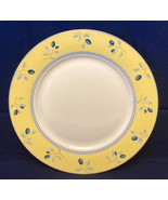 Royal Doulton Blueberry dinner plate yellow blue discontinued pattern 2005 - $5.00