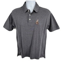 Wile E Coyote Super Genius Polo Golf Shirt Size S Gray Warner Bros - £15.52 GBP