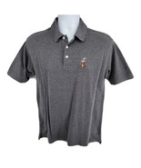 Wile E Coyote Super Genius Polo Golf Shirt Size S Gray Warner Bros - £14.80 GBP