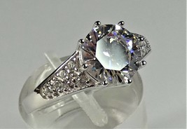 Queen Elizabeth II Sterling Silver Engagement Ring Handmade in England - £39.47 GBP