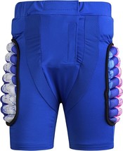 Kids Padded Shorts Hip Protection Shorts Butt Protective Gear (Blue,Size:L) - £20.04 GBP