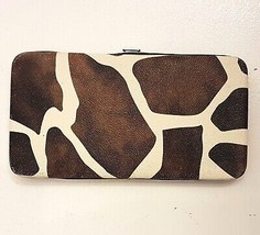 Cow Print Hard Cover Wallet Credit Card Holder Pocket Organizer Coin Purse - £10.06 GBP