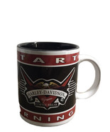 Harley Davidson Genuine Tea Coffee Break Mug 4&quot; 1998 Kickstart Your Morn... - £7.75 GBP