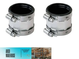 No Hub Coupling, Schedule-40, 1-1/2&quot; 1-1/2&quot; D, PVC - Fernco 14112 (2-PACK) - $11.87