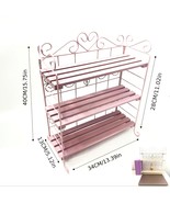 1pcs Three-layer shelf, made of iron and wooden strips - $110.86 CAD