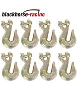 8pc G70 3/8&quot; Clevis Grab Hooks for Wrecker Tow Chain Flatbed Trailer Tie... - £35.11 GBP