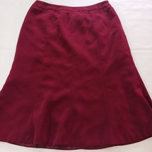 Kasper Classics Size Zipper Women&#39;s Burgundy Skirt Size 6P Measured Waist 30 - £10.22 GBP