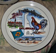 Delaware State Plate Vintage Souvenir Plate  - £8.01 GBP