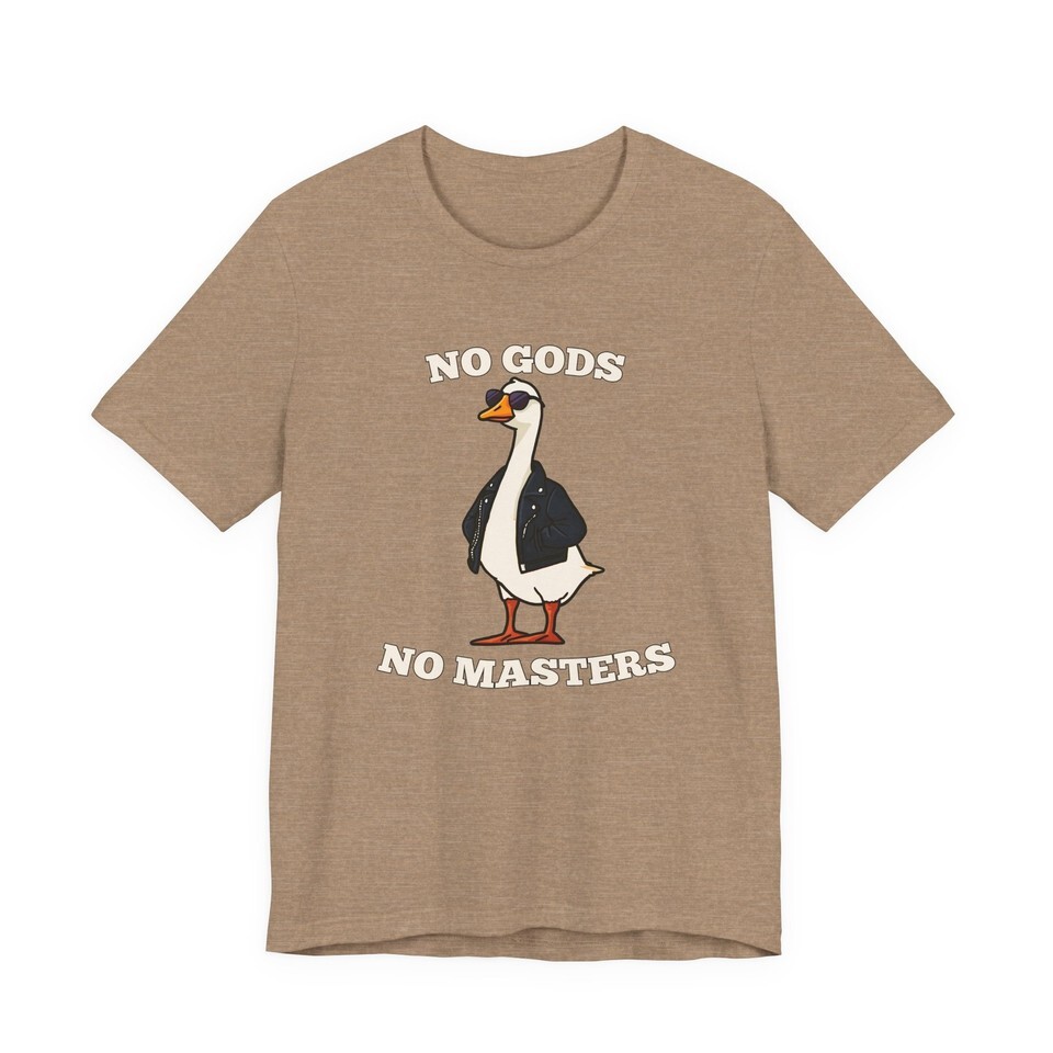 Rebellious Silly Goose, No Gods No Masters Shirt, Atheist shirt, Doom shirt Item image 15
