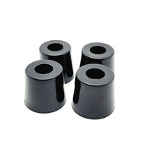 1&quot; Round Rubber Feet Bumpers Vibration Mount 3/4&quot; Tall Steel Washer 4-12 Packs - £8.31 GBP+