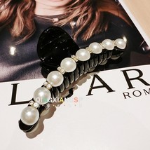 Pearls &amp; Sparkle Black Hair Clip - $2.81+