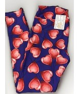 NEW LuLaRoe Tall &amp; Curvy (12-18) TC Purple Background Hearts Valentine L... - $17.81