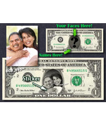 Personalized WEDDING / ANNIVERSARY GIFT Your Face &amp; Name REAL DOLLAR Cas... - $14.95+