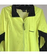 Vtg Windbreaker Performance Bike Shop Chappel Hill L Neon Yellow retro F... - £15.71 GBP