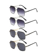 4 PK Unisex Retro Aviator Pilot Fashion Classic Sunglasses for Men Women... - £10.12 GBP