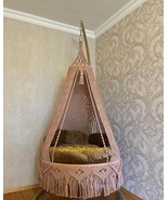 Macrame Swing, Macrame Swing Chair, Round Swing chair, Macrame Swing, Ha... - £379.68 GBP