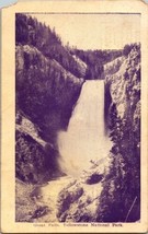 1911 Real Photo Postcard Of The Great Falls Yellowstone National Park - £7.75 GBP