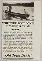1930 Print Ad Old Town Boats Fisherman with Large Stringer of Fish Old Town,ME - £7.95 GBP