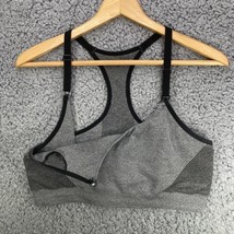 Auden Nursing Sports Bra Gray Racerback Front Access Wireless Postpartum L - £10.39 GBP