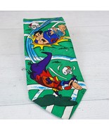 Vintage Flintstones Neck Tie Yabba Dabba Do Fred Dino Barney Football 19... - $19.39