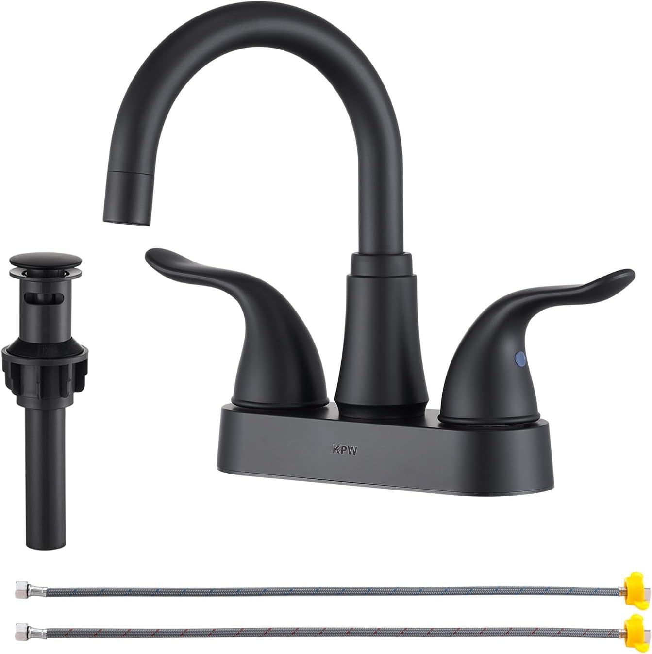 Kpw Two- Or Three-Hole Matte Black Centerset Four-Inch Bathroom Sink Fau... - $31.96