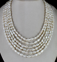 A+ Genuine Keshi South Sea Pearl Beads Long 6 L 719 Ct Gemstone Finest Necklace - £2,309.13 GBP