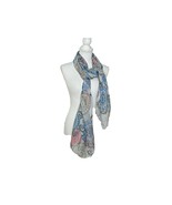 Sheer Rectangle Scarf Aztec Geo Design Multifunctional Lightweight 72x30... - $9.72