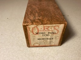 Vtg QRS 106 Memories Ballad 1915 Frank Milne Piano Roll - £7.81 GBP