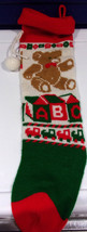 Albeit Bear Knit Christmas Stocking - £6.38 GBP