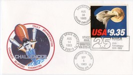 NASA STS-8 Flight Cover Flown on Space Shuttle Launched on Challenger 8/30/1983 - £56.04 GBP