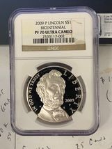 2009 P Lincoln Bicentennial Dollar- NGC- PF70 Ultra Cameo - £95.92 GBP