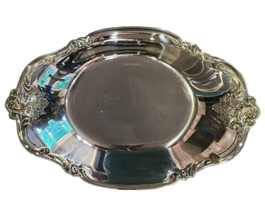 Countess International Silver Company Oval Silver Plate Trinket Dish 8.5&quot; x 5.5&quot; - £15.56 GBP
