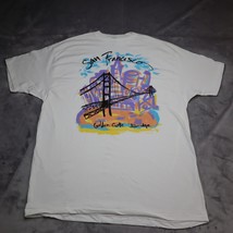 Vintage San Francisco Shirt Adult Golden Gate Bridge Skyline Men XL Bay - £8.56 GBP