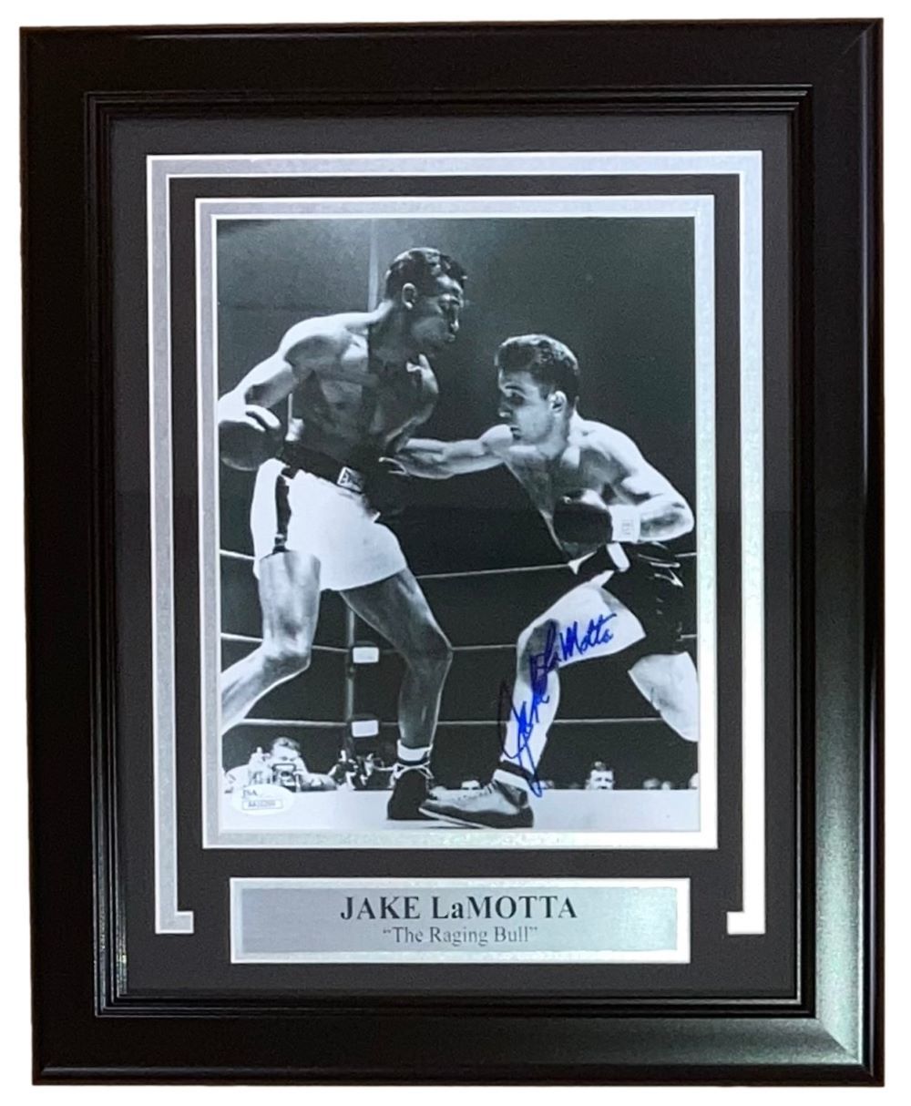 Primary image for Jake LaMotta Signed Framed 8x10 Boxing Photo JSA