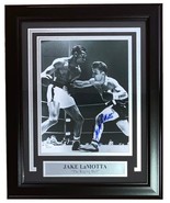 Jake LaMotta Signed Framed 8x10 Boxing Photo JSA - £90.99 GBP