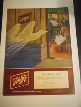 1950&#39;s 14X10 Schlitz This Is My Favorite Haunt Halloween Milwaukee Print Ad 5A - £44.52 GBP