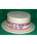 ROTARY ROTARIAN INTERNATIONAL CONVENTION STRAW? HAT FRANKOMA POTTERY DIS... - £54.49 GBP