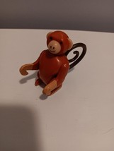 Vintage 1970s Fisher Price Little People Zoo Animal  Monkey - Movable Joints - $9.90