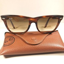 Ray Ban RB 2140 954 Wayfarer Tortoise Brown Gradient Lenses Unisex Sunglasses - £68.95 GBP