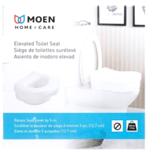 Moen DN7020 Home Care Elevated Toilet Seat, Plastic,  Glacier White - $24.74