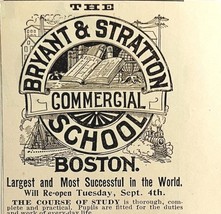 Bryant &amp; Stratton Commercial College 1894 Advertisement Victorian 6 ADBN1jj - $370.74 MXN