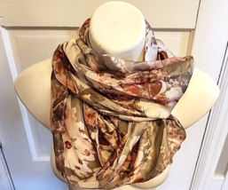 Pink Gray Silver White Apt 9 Floral Infinity Scarf Loop Blush NEW - $16.82