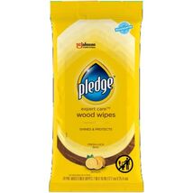 Pledge Multi-Surface Furniture Polish Wipes, Works on Wood, Granite, and - $11.95