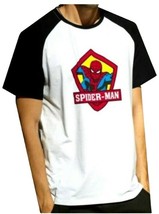 Marvel Spider-Man Letter Print Short Sleeves Unisex Adult T-shirt (Size: XXL) - £15.58 GBP