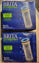 Six Filters 2-3 Pack Brita Stream Replacement Filters For Brita Stream Pitchers - £18.24 GBP